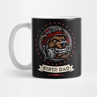 Biker Dad Bear Mug